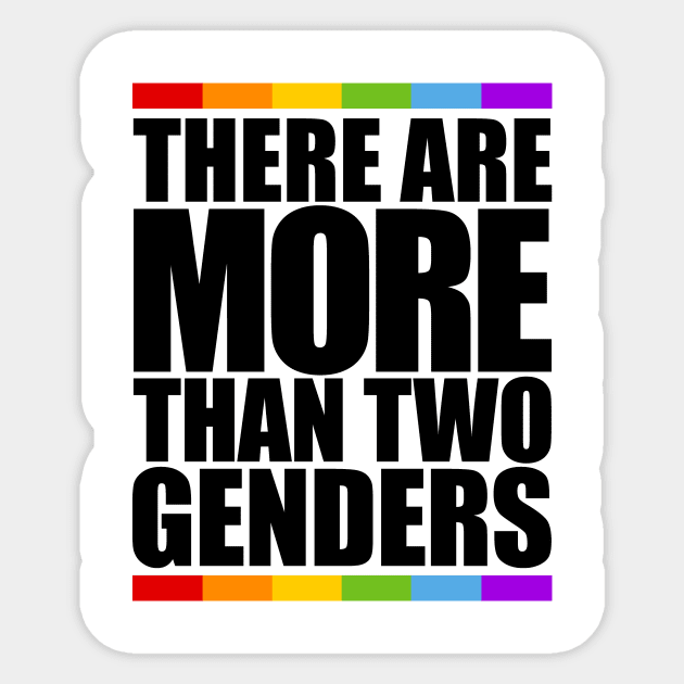 THERE ARE MORE THAN TWO GENDERS Sticker by bluesea33